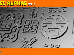 Aztec Alpha Brushes Volume 4 CG Textures