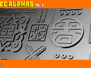 Aztec Alpha Brushes Volume 4 CG Textures