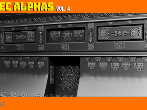 Aztec Alpha Brushes Volume 4 CG Textures