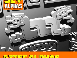 Aztec Alpha Brushes Volume 5 CG Textures