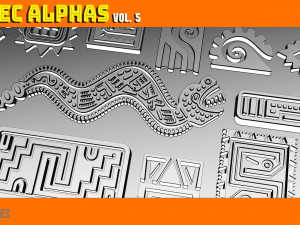 Aztec Alpha Brushes Volume 5 CG Textures