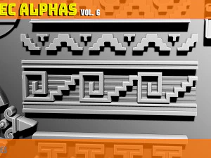 Aztec Alpha Brushes Volume 6 CG Textures