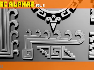 Aztec Alpha Brushes Volume 6 CG Textures