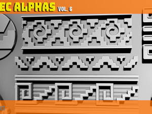 Aztec Alpha Brushes Volume 6 CG 텍스쳐