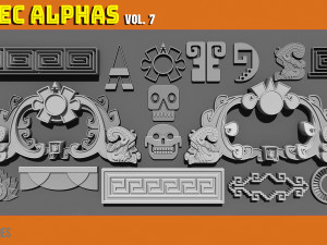 Aztec Alpha Brushes Volume 7 CG Textures