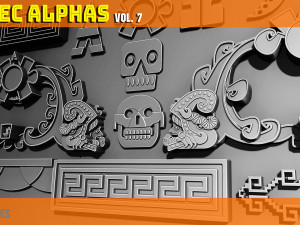 Aztec Alpha Brushes Volume 7 CG Textures