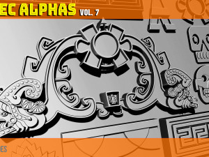 Aztec Alpha Brushes Volume 7 CG Textures