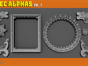 Aztec Alpha Brushes Volume 7 CG Textures