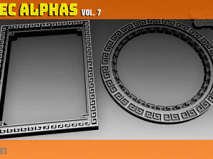 Aztec Alpha Brushes Volume 7 CG Textures