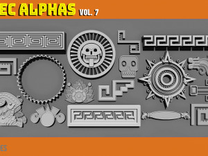 Aztec Alpha Brushes Volume 7 CG Textures