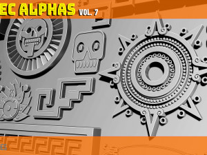 Aztec Alpha Brushes Volume 7 CG Textures
