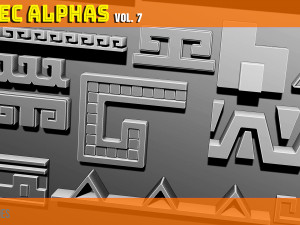 Aztec Alpha Brushes Volume 7 CG Textures