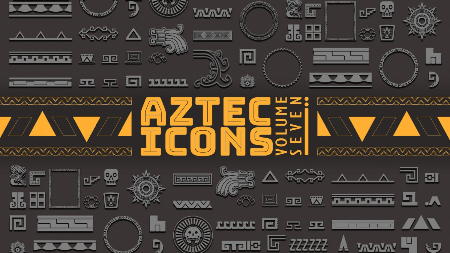 IKONY WEKTOROWE Aztek&oacute;w Tom 7 CG Tekstury .c4d .max .obj .3ds .fbx .stl .blend 