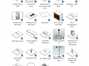 minimalist revit furniture pack 3Dモデル