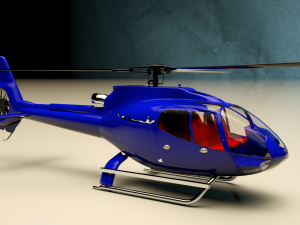 helicopter c4d octane render 3D Model