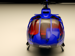 helicopter c4d octane render Model 3D