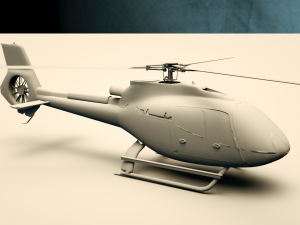 helicopter c4d octane render Model 3D