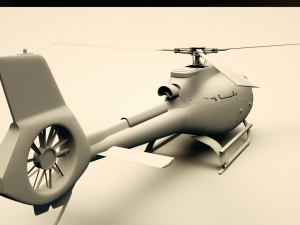 helicopter c4d octane render Model 3D