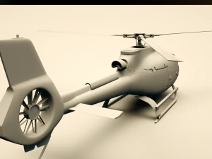 helicopter c4d octane render 3D Model