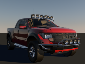f-150 raptor 3ds c4d obj Model 3D