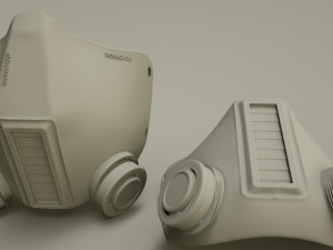 respiration-mask octane render high poly 3D Model