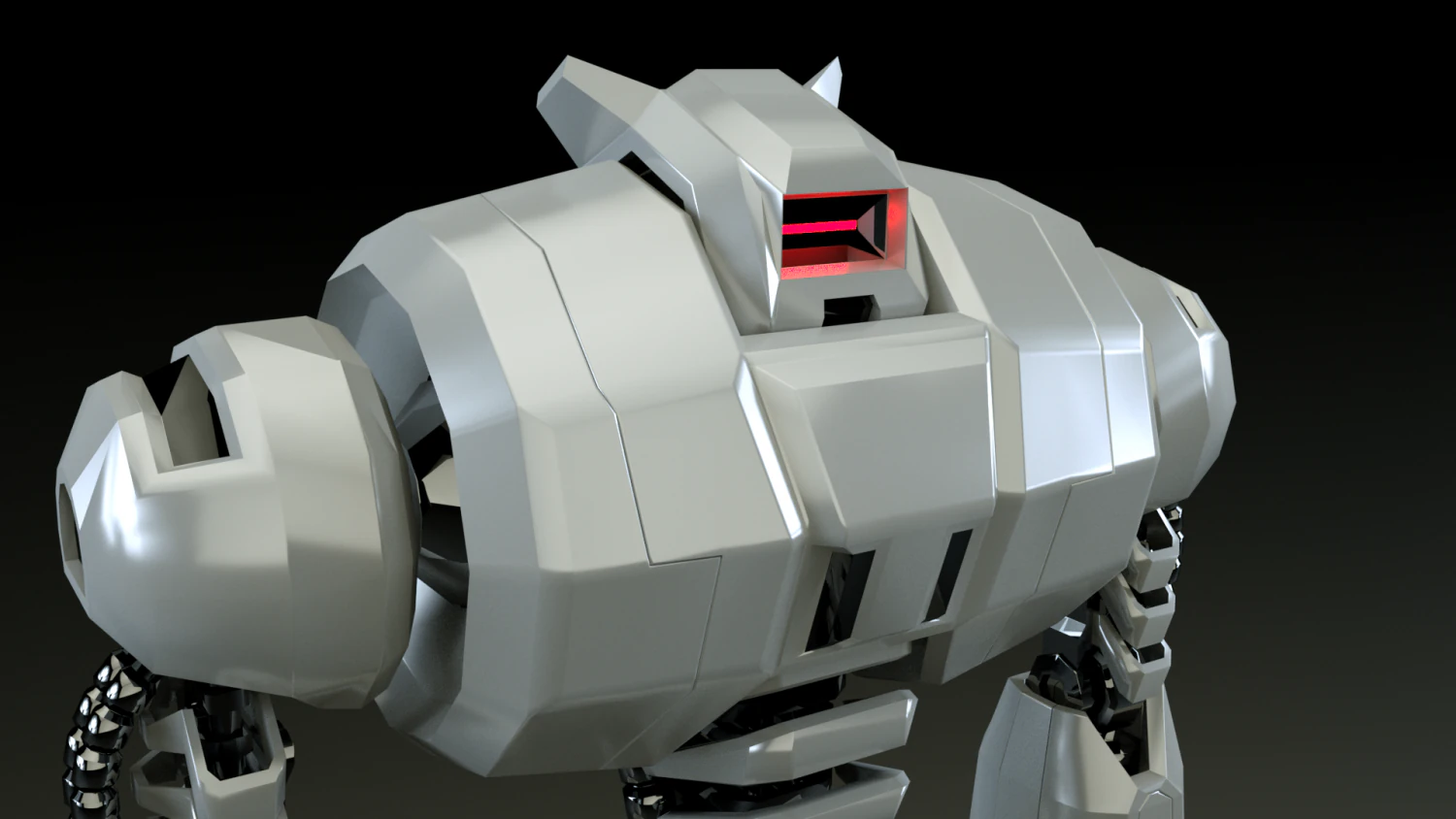 Robot dg240 highquality 3D Model .c4d .max .obj .3ds .fbx .stl .blend 