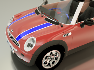 mini coop octanerenderc4d ultrahighquality Modèle 3D