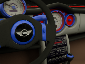 mini coop octanerenderc4d ultrahighquality Modèle 3D