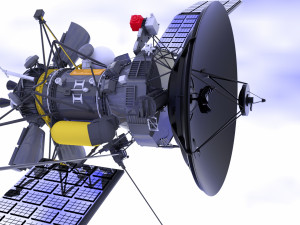 space satellite realistic model 3D Модель