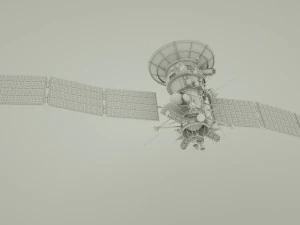 space satellite realistic model 3D Model