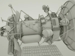 space satellite realistic model 3D Model