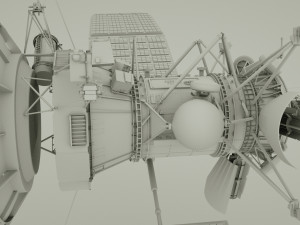 space satellite realistic model 3D Модель