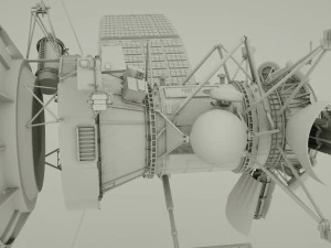 space satellite realistic model 3D Model