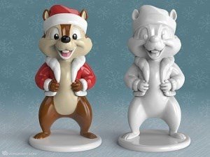 chipmunk 3D-printmodel .c4d .max .obj .3ds .fbx .stl .blend 