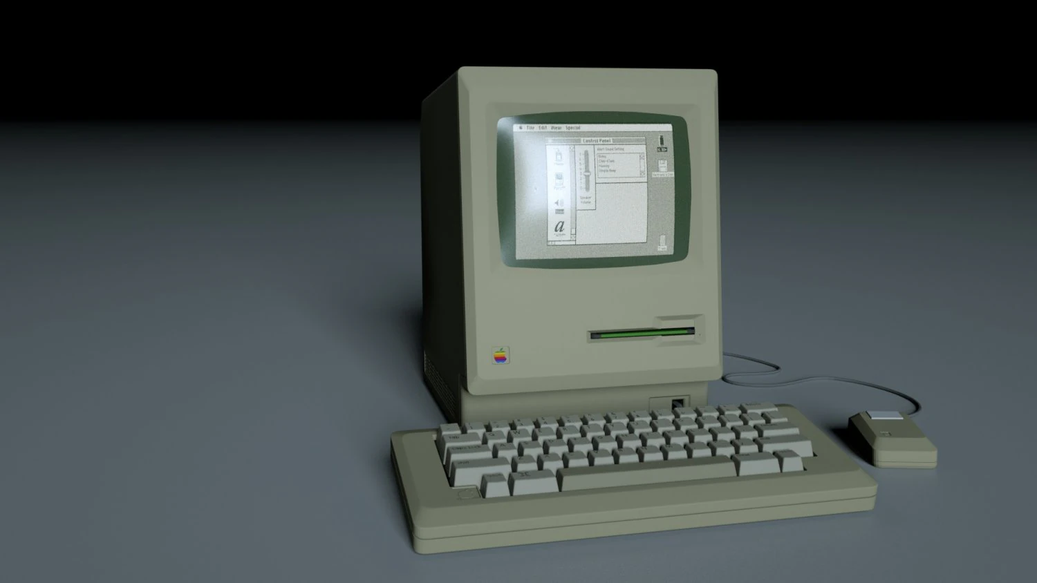 Macintosh 128k 3D Model .c4d .max .obj .3ds .fbx .stl .blend 