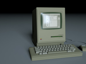 Macintosh 128k 3D Model