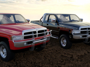 dodje ram car 3D Model
