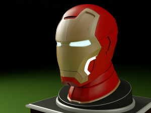 helm iron man Modello 3D