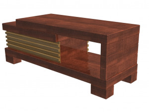 wooden coffee table 3D Model