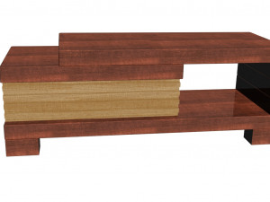 wooden coffee table 3D Model