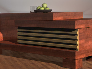 wooden coffee table 3D Model