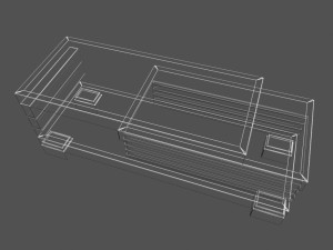 wooden coffee table 3D Model