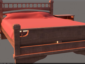 bed 3D Model