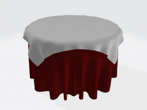 3d 식탁보 3D 모델
