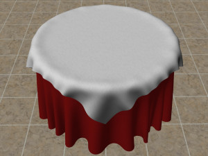 3d tablecloth 3D 模型