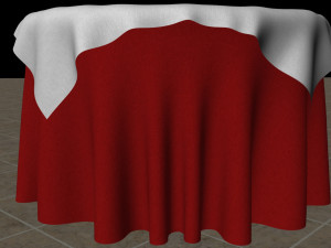 3d tablecloth 3D 模型
