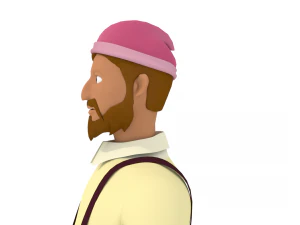 3d cartoon human character 3D Model