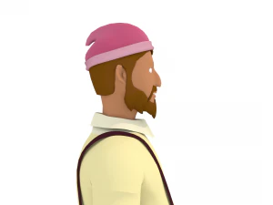3d cartoon human character 3D Model