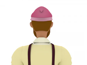 3d cartoon human character 3D Model