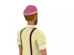 3d cartoon human character 3Dモデル